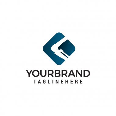 menteşe kemik logo tasarım kavramı şablon vektör