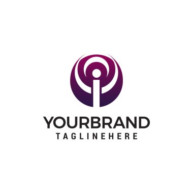 insanlar Circle logo tasarım kavramı şablon vektör