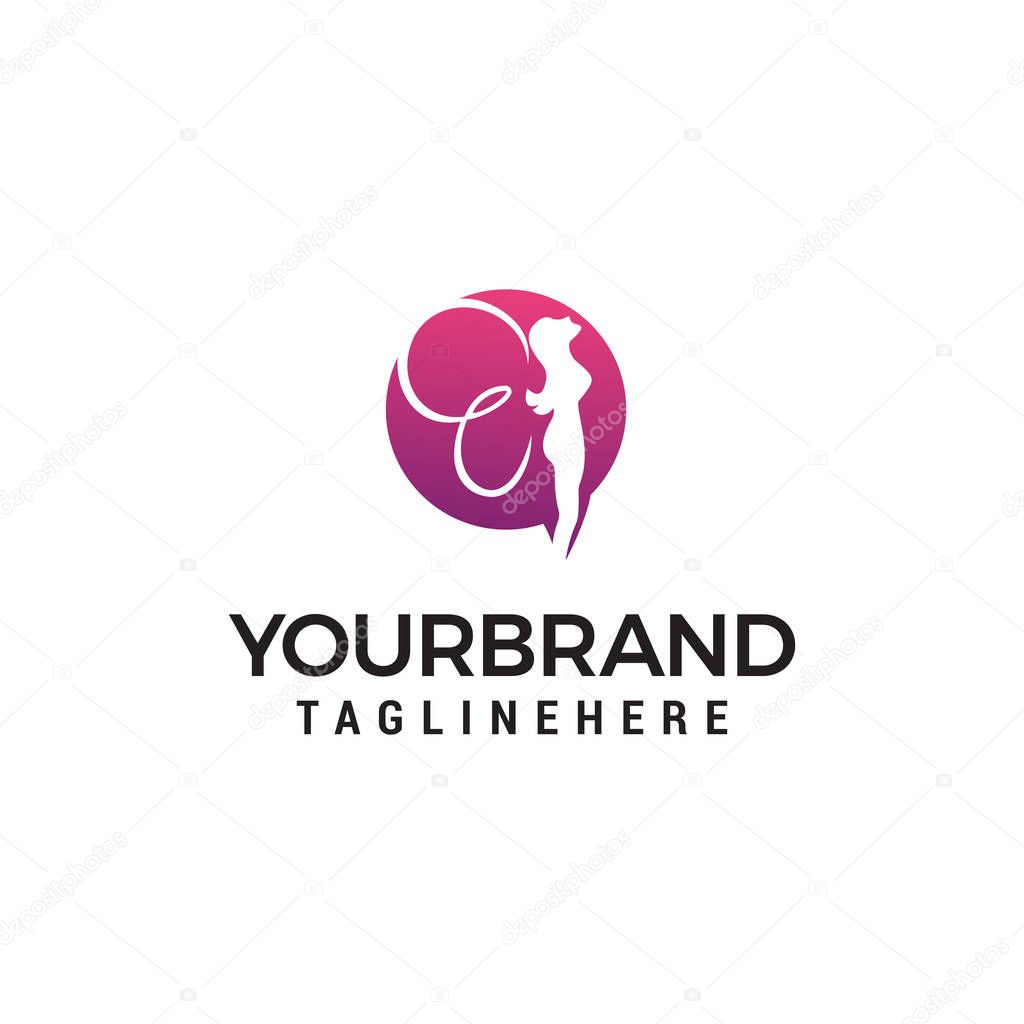 Fairy logo design concept template vector