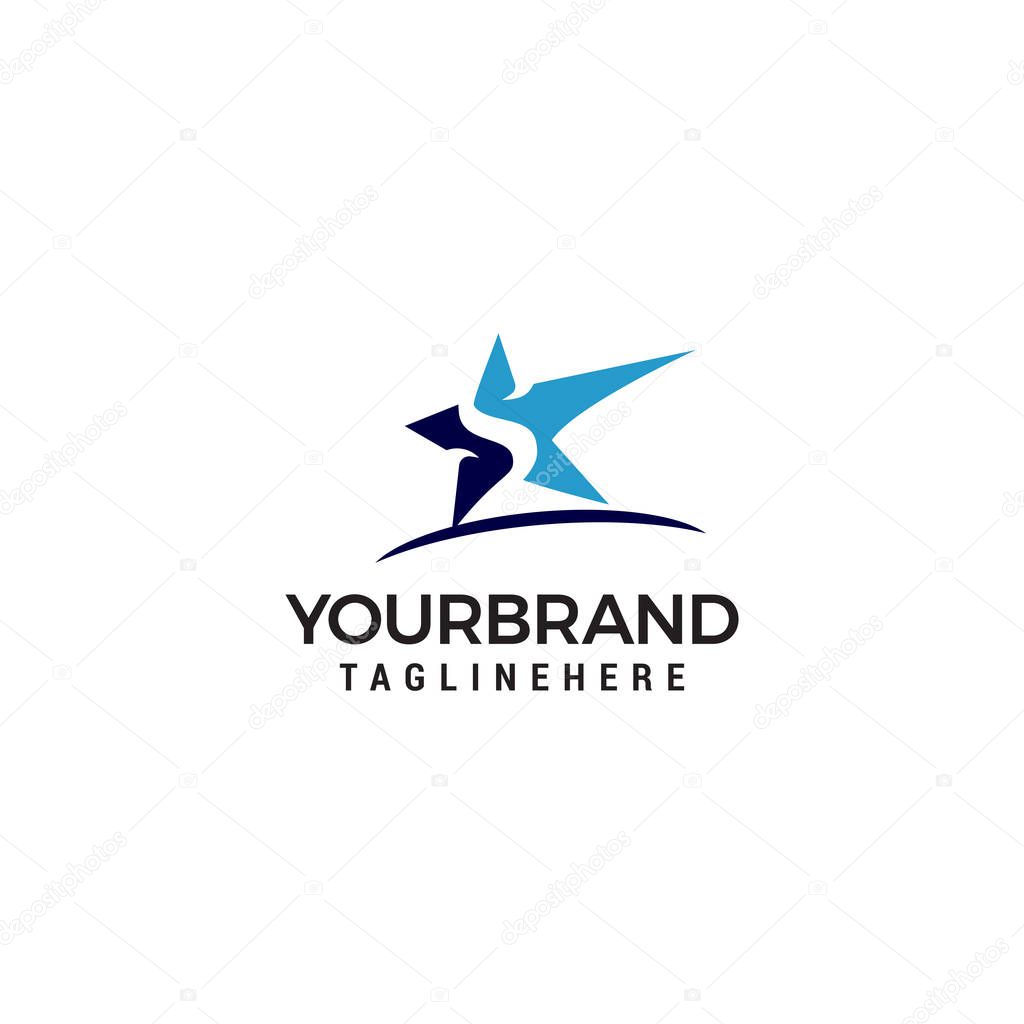 Letter s star logo design concept template vector