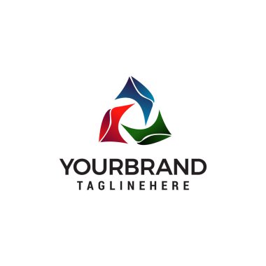 üçgen logo şablonu