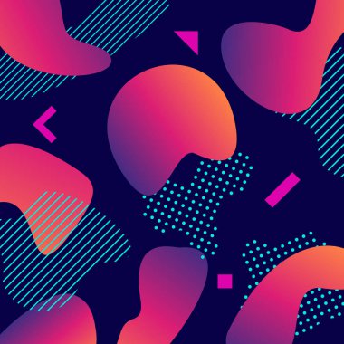 Trendy şekilkompozisyonile sıvı renk arka plan tasarımı. Afiş afiş çerçevesi için fütüristik tasarım arka plan