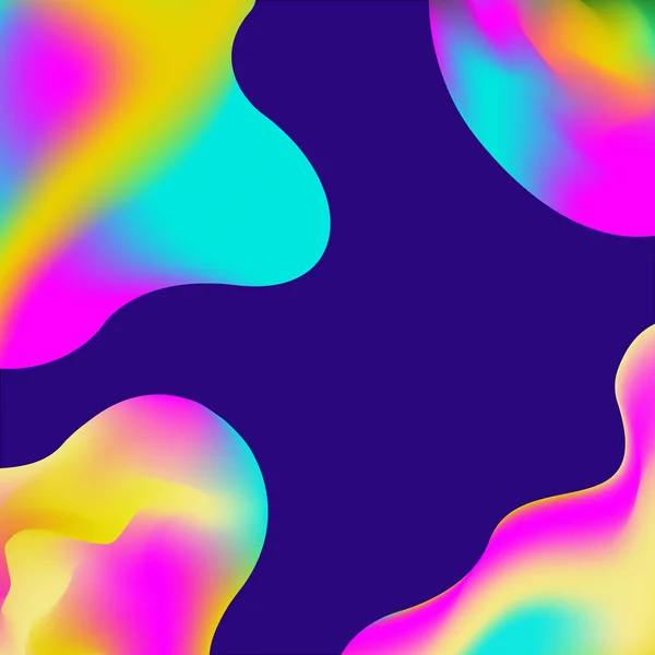 Liquid color background design. Fluid gradient shapes composition background — Stock Vector