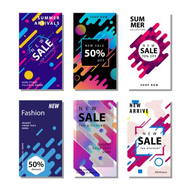 dinamik yuvarlak şekiller öğesi ile satış afiş arka plan ayarlayın. Afiş satışı, sunum, sosyal medya hikayeleri, hikaye, promosyon, el ilanı, poster ve broşür için uygundur