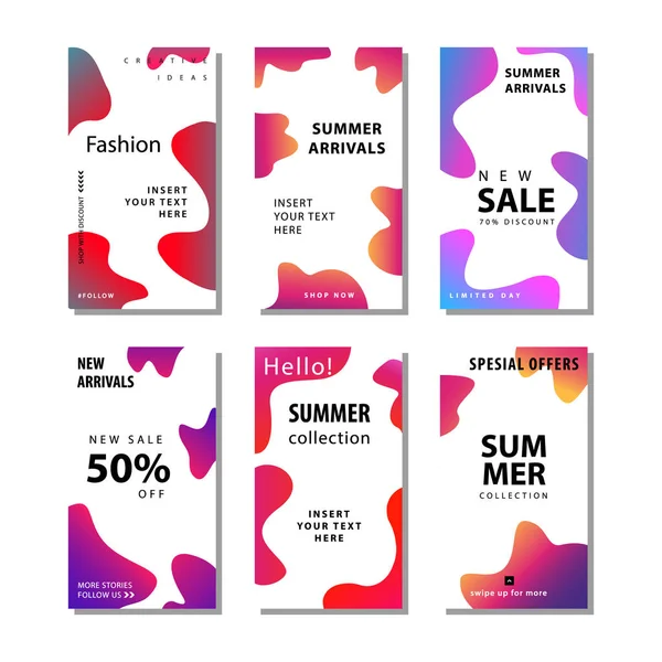 sıvı gradyan elemanı ile satış afiş arka plan ayarlayın. Afiş satışı, sunum, sosyal medya hikayeleri, hikaye, promosyon, el ilanı, poster ve broşür için uygundur