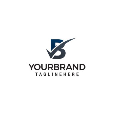 Checklist Logo Şablonu ile B Harfi