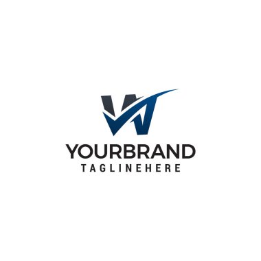 Checklist Logo Şablonu ile W Harfi