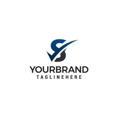 Listeli S Harfi Logo Şablonu