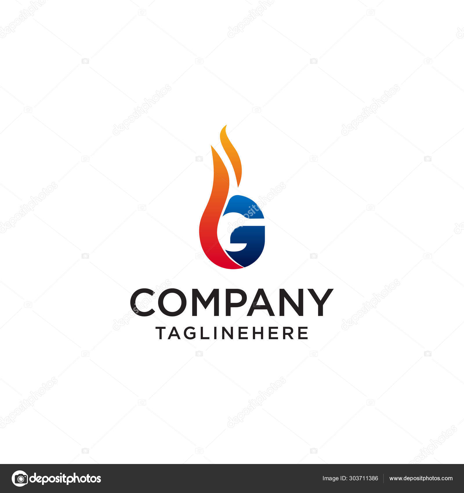 Initial Letter G Fire Logo Design Fire Company Logos Oil Companies Mining Companies Fire Logos Marketing Corporate Business Logos Icon Vector Vector Image By C Oriu007 Vector Stock