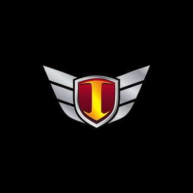 Auto Guard Letter I Icon Logo tasarım konsept şablonu