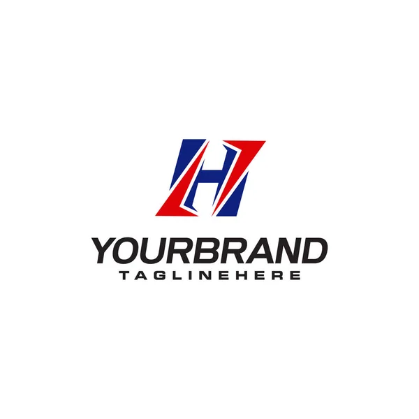Logotipo único que forma a letra H corresponde à sua empresa. inspiração do logotipo H — Vetor de Stock