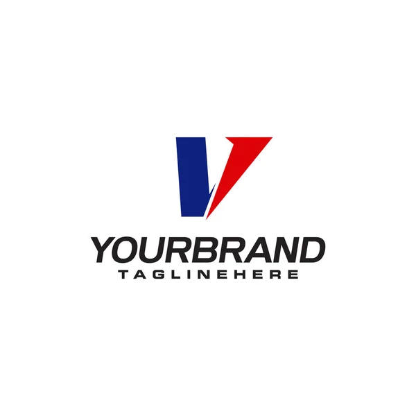 Jedinečné logo, které tvoří písmeno V, odpovídá vaší firmě. inspirace loga V — Stockový vektor
