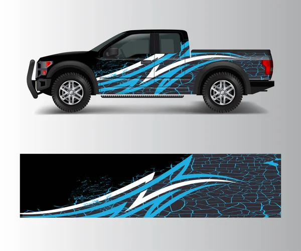 Çizgili Soyut Çizgili Yarış Modern Tasarım Sarma Araç Yarış Arabası — Stok Vektör