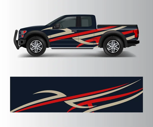 Grafische Abstracte Streep Racen Moderne Ontwerpen Voor Wrap Voertuig Race — Stockvector