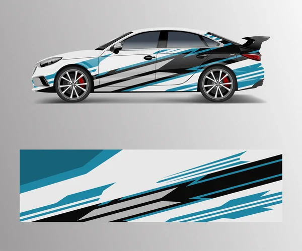 Auto Avvolgere Design Auto Sportive Car Wrap Design Branding Servizi — Vettoriale Stock