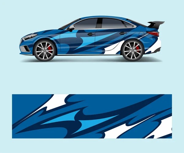 車両シールビニールラップ用グラフィック抽象的なレースデザイン 車のデカールベクトル — ストックベクタ