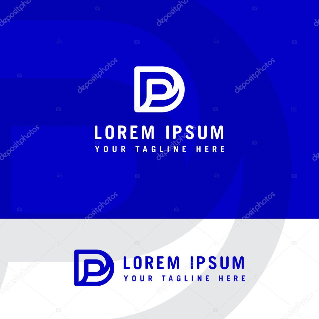 Initial Letter Logo PD, DP, Logo Template