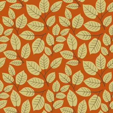 Sonbahar yapraklarıyla kusursuz arkaplan