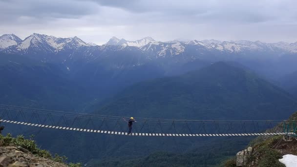 Oroszország Sochi Május 2018 Szerkesztői Fotó Tetején Rózsa Rosa Khutor — Stock videók