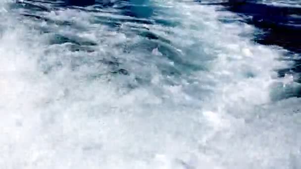 Moře Příkré Vlny Stezka Jachty Léto Cestování — Stock video