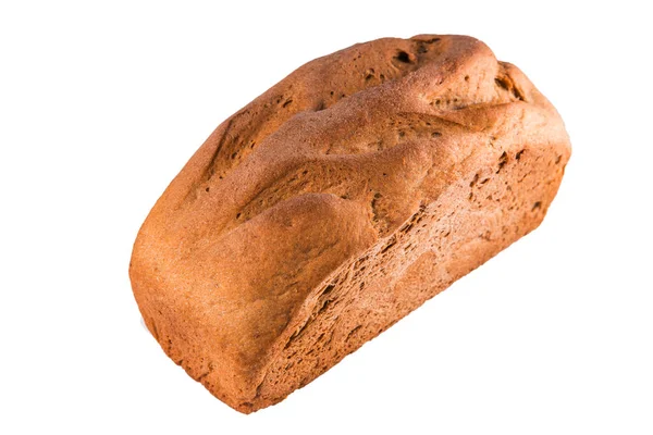Frisch Gebackenes Brot Isolieren Weißen Hintergrund Nahaufnahme Bäckerei — Stockfoto