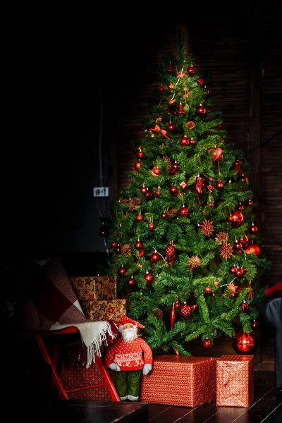 크리스마스 장난감 장식품 소나무 Garlands — 스톡 사진