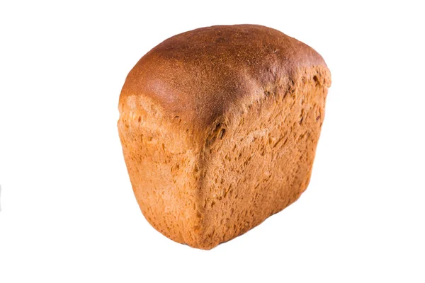 Taze Lezzetli Ekmek Beyaz Ekmek Beyaz Arka Plan Izole — Stok fotoğraf