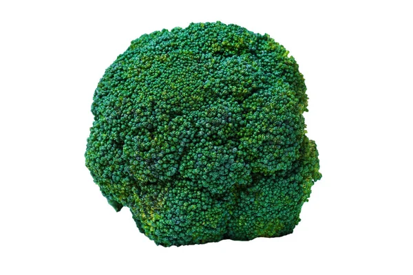 Broccoli isolati su fondo bianco. Verdure mature fresche, vitamine — Foto Stock