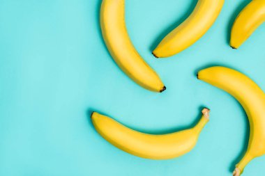 Düz muz mavi zemin üzerinde yatıyordu