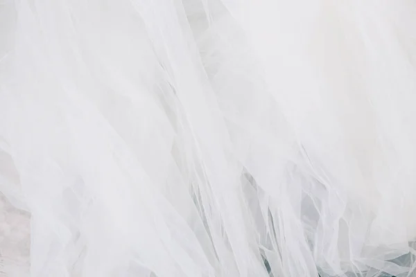 White organza fabric texture background — Stock Photo, Image