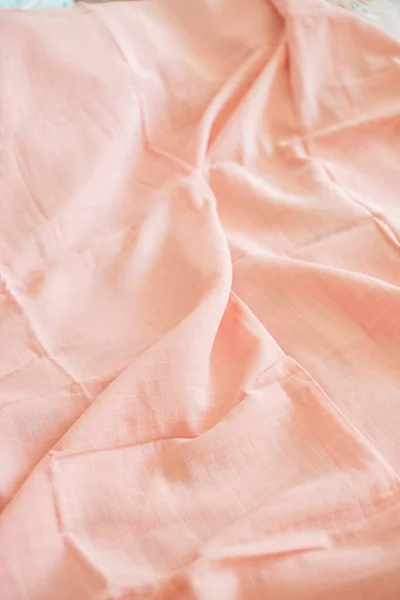 Gyönyörű Rózsaszín Baba Újszülött Takarók Felülnézet — Stock Fotó