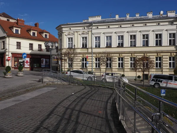 Bielsko Biala Poland November 2018 Historical Buildings Nicholas Square Old — Stockfoto