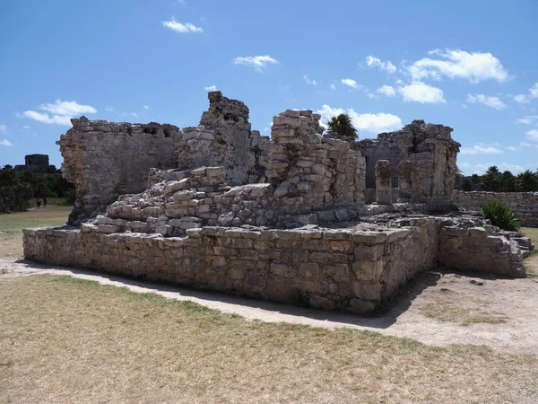 Archaeological Site Ruins Stony Mayan Temple Mexican City Tulum Quintana — ストック写真