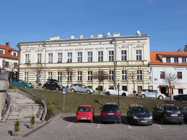 Bielsko Biala Poland February 2019 Old Buildings Nicholas Square Historical — Stockfoto