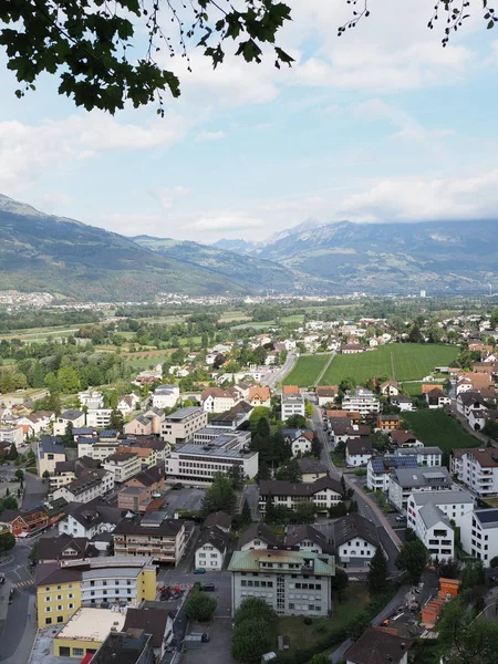 Vaduz Liechtenstein August 2018 Stadtbild Der Kleinen Europäischen Hauptstadt Mit — Stockfoto