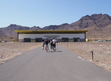 Mindelo yakınlarındaki Sao Pedro şehrindeki Sao Vicente adasındaki Cesaria Evora Uluslararası Havalimanı