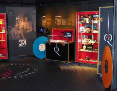 MONTREUX, SWITZERLAND on JULY 2017: Museum indoor of British rock group Queen at european city in canton Vaud.