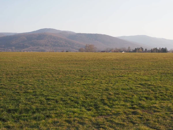 Panorama Der Schlesischen Beskiden Der Stadt Bielsko Biala Schlesischen Kreis — Stockfoto