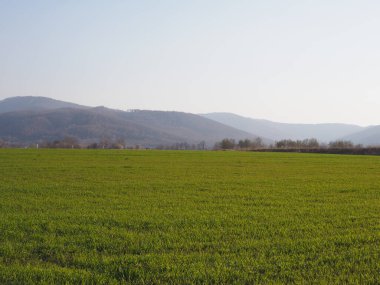 Polonya 'nın Bielsko-Biala şehrinde Sessiz Silezya Beskid Dağları
