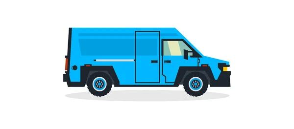 Van, kommersiell transport, transport för Last leverans. Frakt. Vektorillustration — Stock vektor