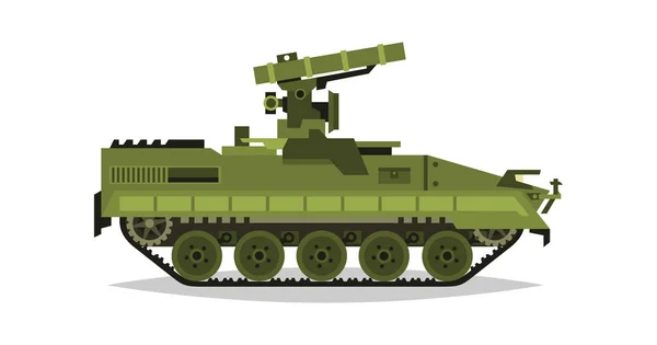 Selbstfahrendes Panzerabwehrraketensystem Forschung Inspektion Optische Überprüfung Raketen Luftangriffe Ausrüstung Für — Stockvektor