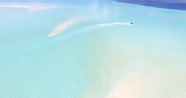 Malerischer Blick Auf Tropische Insel Blauem Ozeanwasser — Stockfoto
