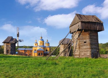 Kiev. Ukrayna. Açık hava müzesi Pirogovo. Kiev Rus.