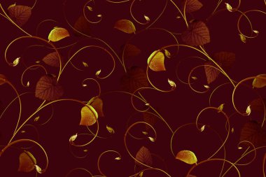 Sarmaşık saplarından buklelerle süslenmiş kusursuz çiçek süsü..