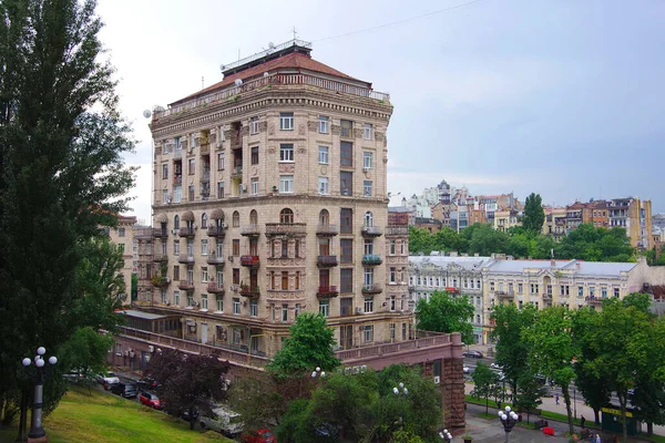 Kiev Ucrânia 2020 Edifício Rua Khreshchatyk — Fotografia de Stock