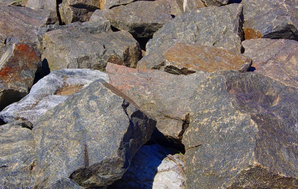 Large Gray Stones Black Sea — Stock Photo, Image