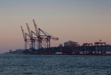 Ukrayna. Odessa 'da. 06.29.2020. Port görünümü