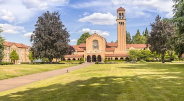 MT Angel Abbey St Benedict, Oregon panorama.