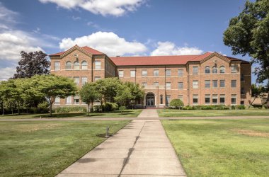 MT Angel Abbey St Benedict Manastırı ve Bahçe Oregon.