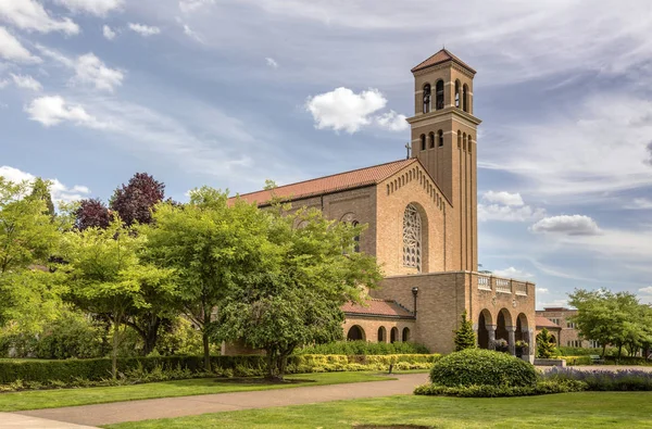 Angel Abbey Benedict Manastırı Bahçe Oregon — Stok fotoğraf